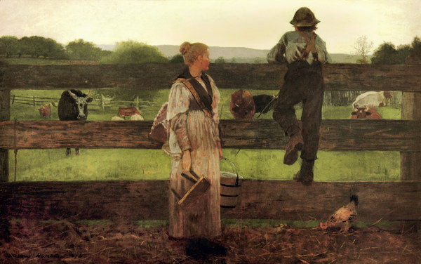 Winslow Homer, Milking Time from Winslow Homer