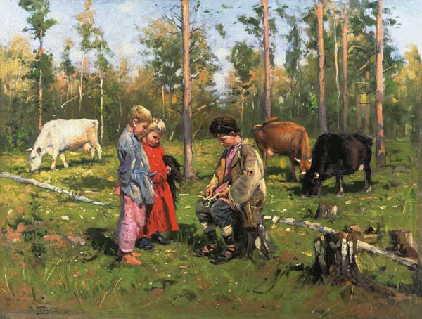 Shepherd Boys from Wladimir Jegorowitsch Makowski