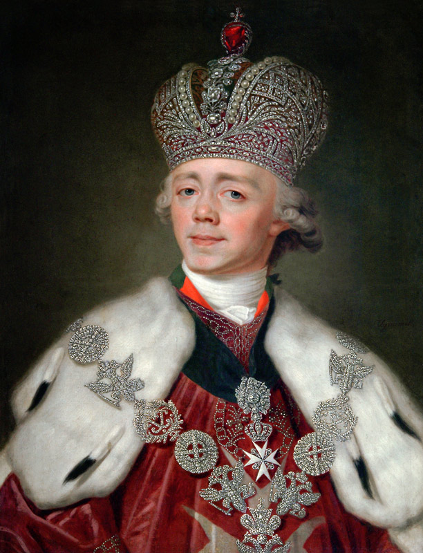 Portrait of the Emperor Paul I of Russia (1754-1801) from Wladimir Lukitsch Borowikowski