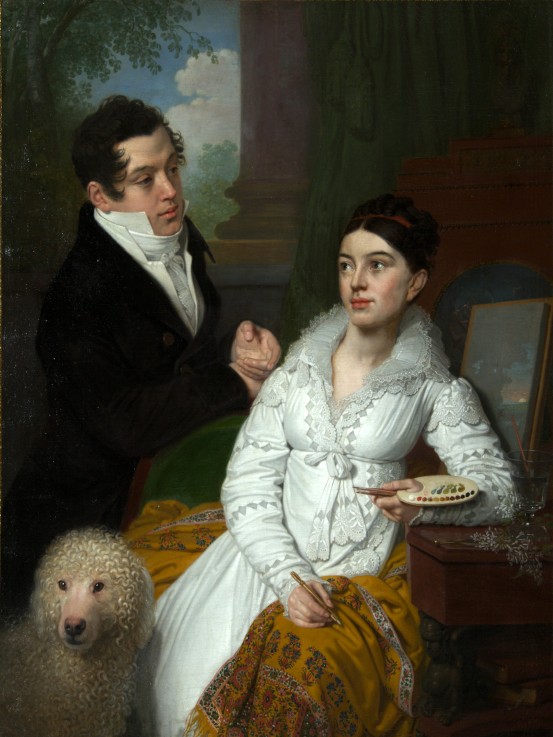 Portrait of Princess Alexandra and Prince Aleksey Lobanov-Rostovsky from Wladimir Lukitsch Borowikowski