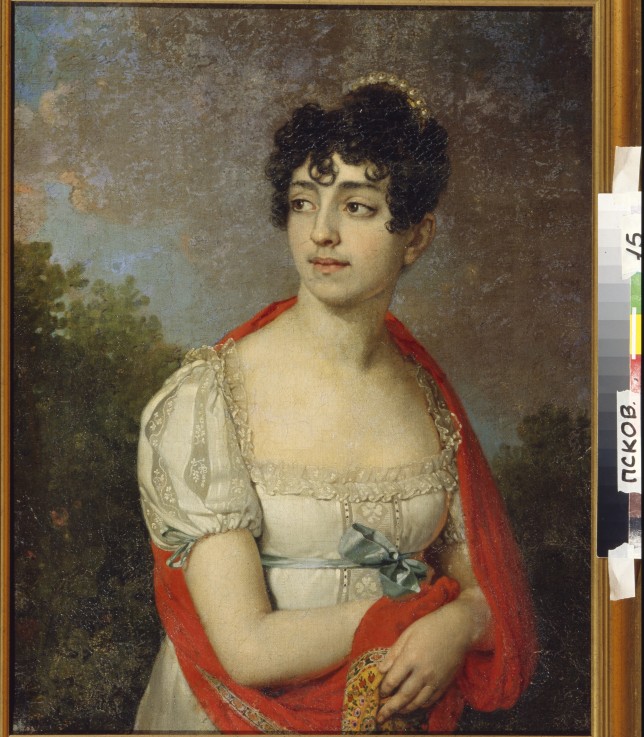 Portrait of Princess Maria Fyodorovna Baryatinskaya from Wladimir Lukitsch Borowikowski