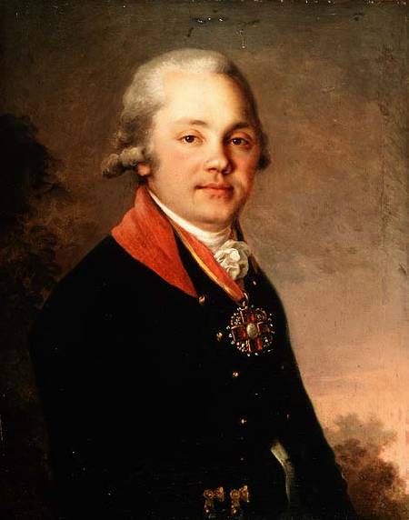 Portrait of Alexander Dmitrievich Arseniev (1766-1823) from Wladimir Lukitsch Borowikowski
