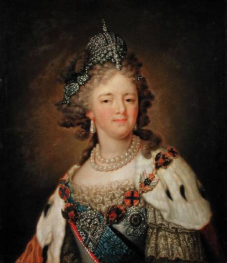 Portrait of Empress Maria Fyodorovna (1759-1828) from Wladimir Lukitsch Borowikowski