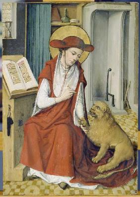 Der heilige Hieronymus mit dem Löwen.