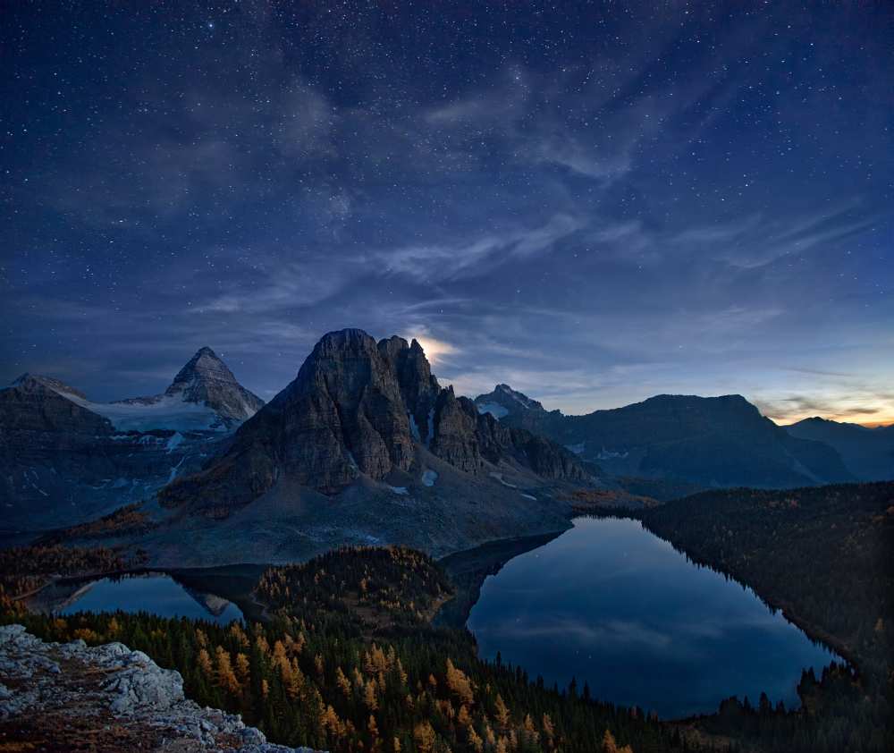 Starry Night at Mount Assiniboine from Yan Zhang