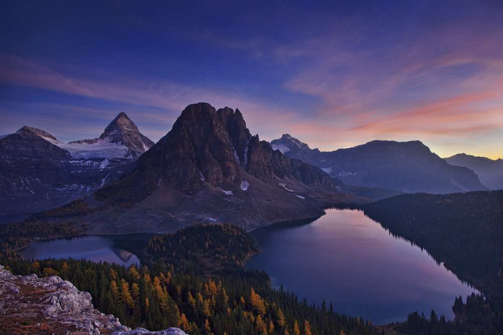 Twilight at Mount Assiniboine from Yan Zhang