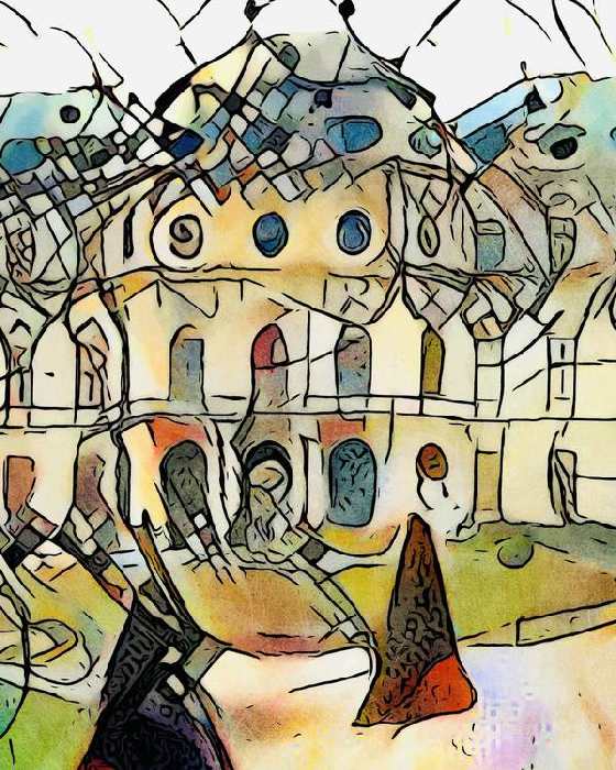 Kandinsky trifft Schloß Belvedere, Wien, Motiv 1 from zamart