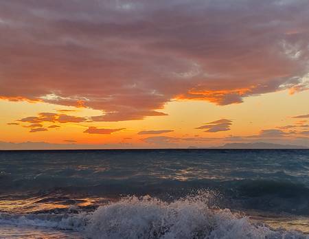 Sonnenuntergang auf Rhodos