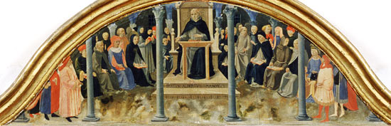 St. Thomas Aquinas Teaching from Zanobi di Benedetto Strozzi